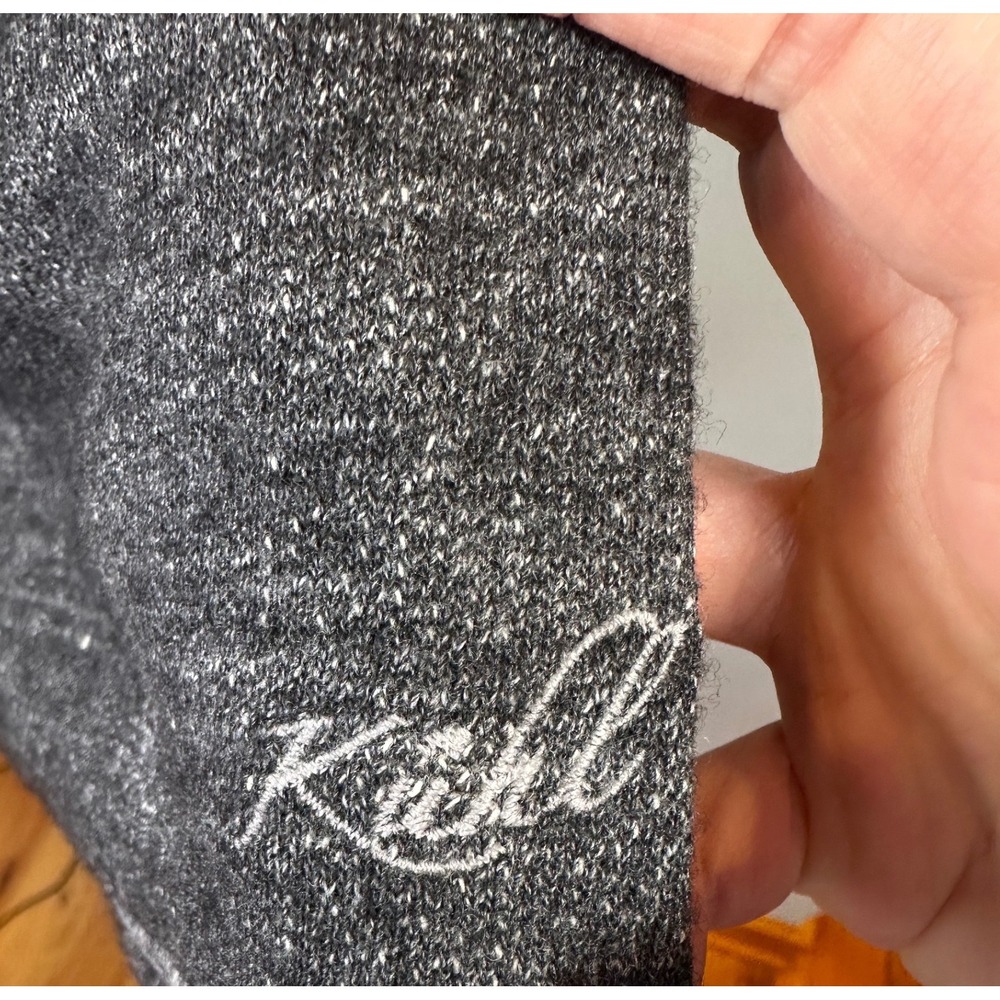 Kuhl Lea Pullover Sweater Womens Large Grey Cowl Neck Wool Blend Colorblock L - Picture 4 of 7